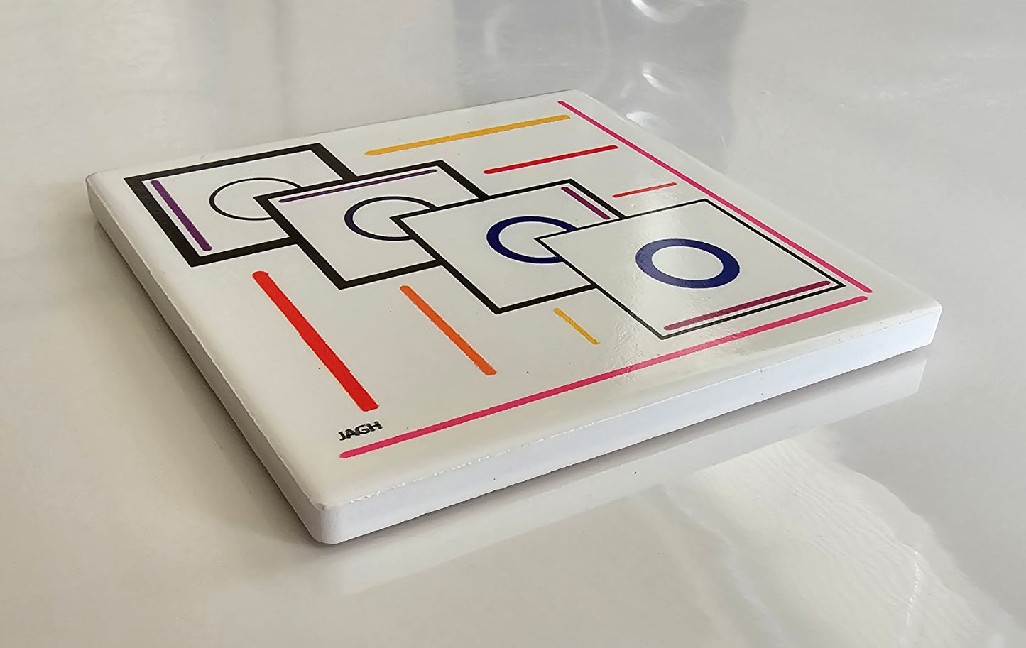 Ceramic Coaster Set of (4) - Design 7