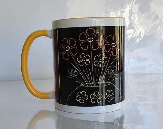 Coffee Mug - Light Orange Ecstatic - Ecstático Naranja Claro