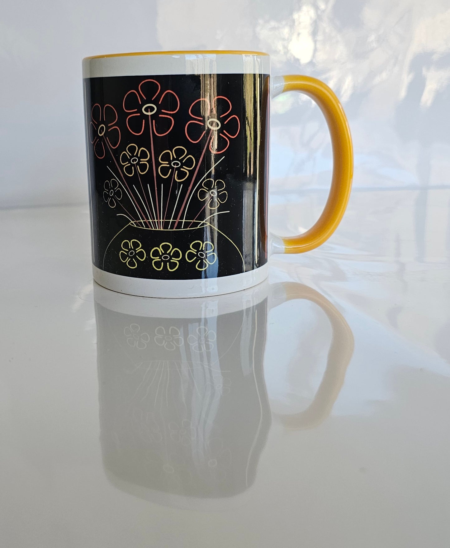 Coffee Mug - Light Orange Ecstatic - Ecstático Naranja Claro
