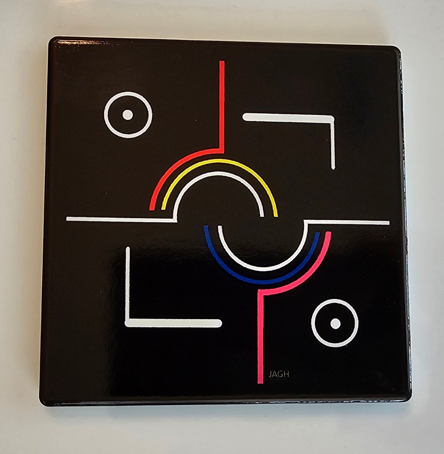 Ceramic Coaster Set of (4) - Design 2